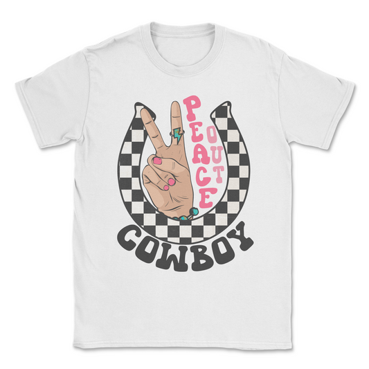 Peace Out Cowboy Tee-0