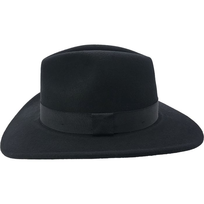 Wide Brim Wool Felt Fedora Hat