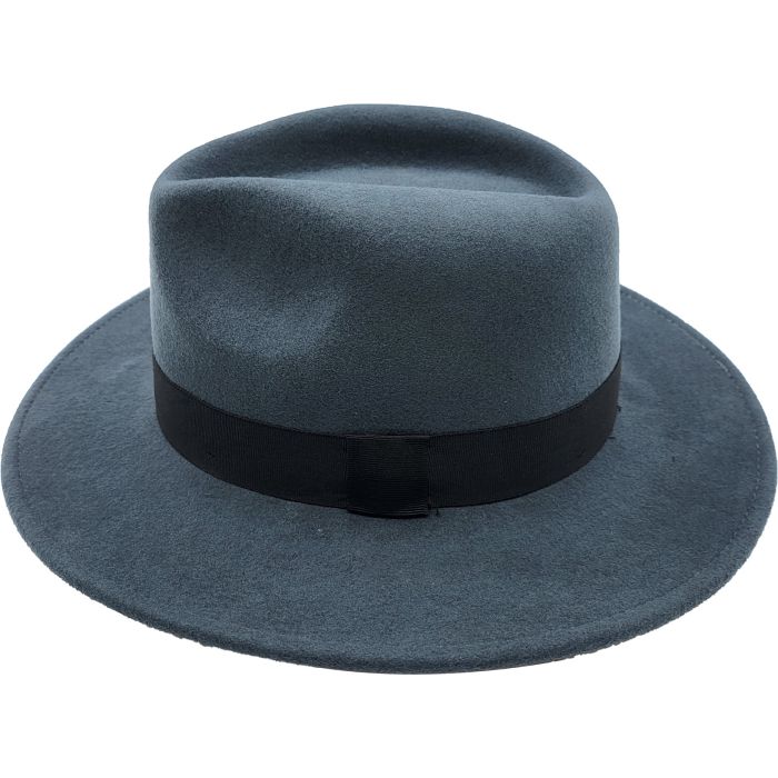 Wide Brim Wool Felt Fedora Hat