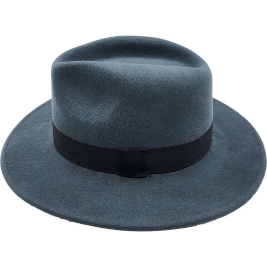 Wide Brim Wool Felt Fedora Hat